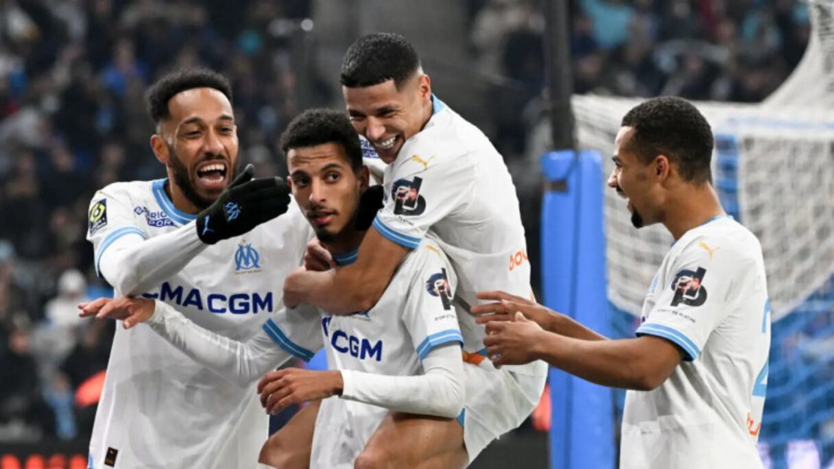 Amine Harit et Azzedine Ounahi sous les couleurs de l'Olympique de Marseille