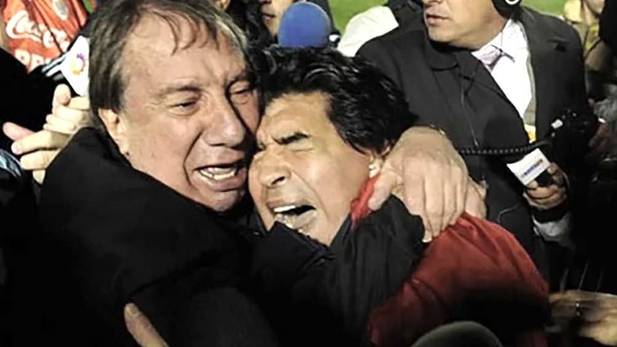 Carlos Bilardo et Maradona au Mondial-86.