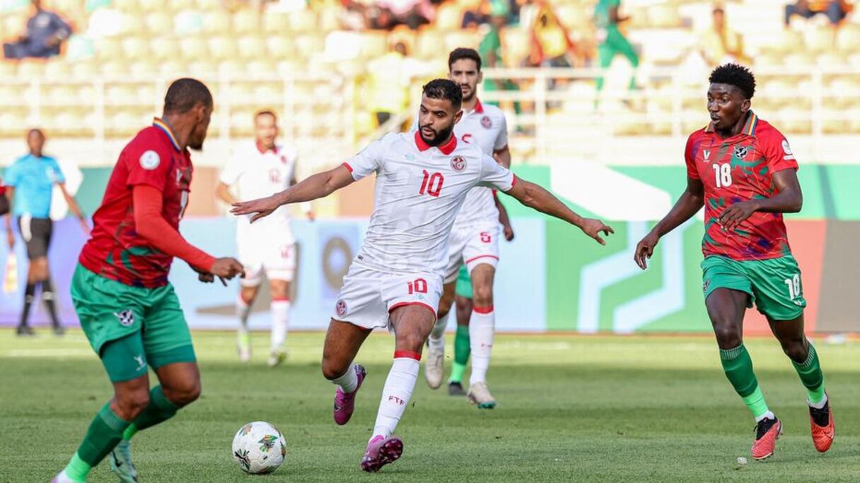 Anis Ben Slimane, attaquant des Aigles de Carthage