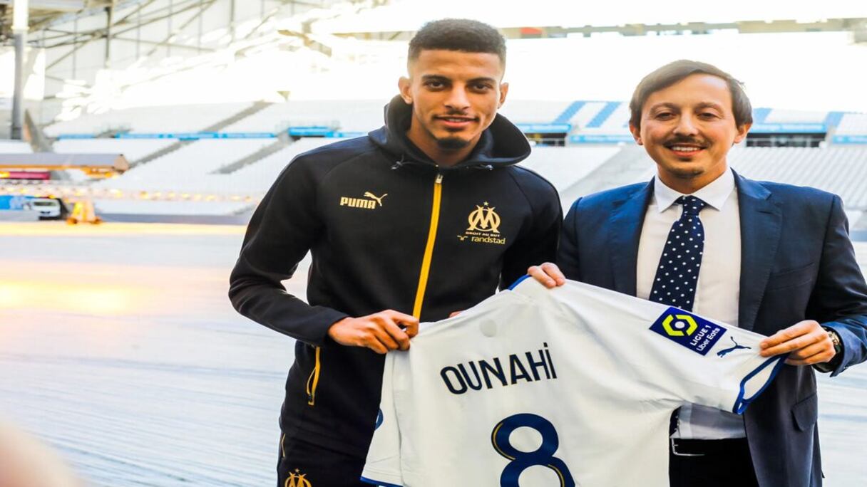 Azzedine Ounahi et Pablo Longoria