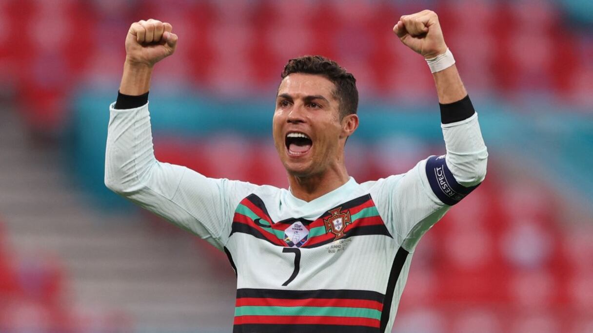 Cristiano Ronaldo sous le maillot du Portugal.