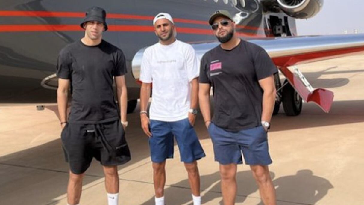 Riyad Mahrez et Islam Slimani.