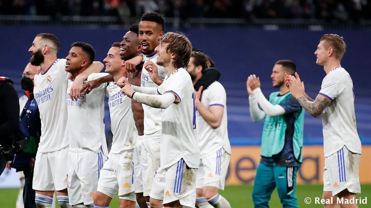 Les joueurs du Real Madrid.