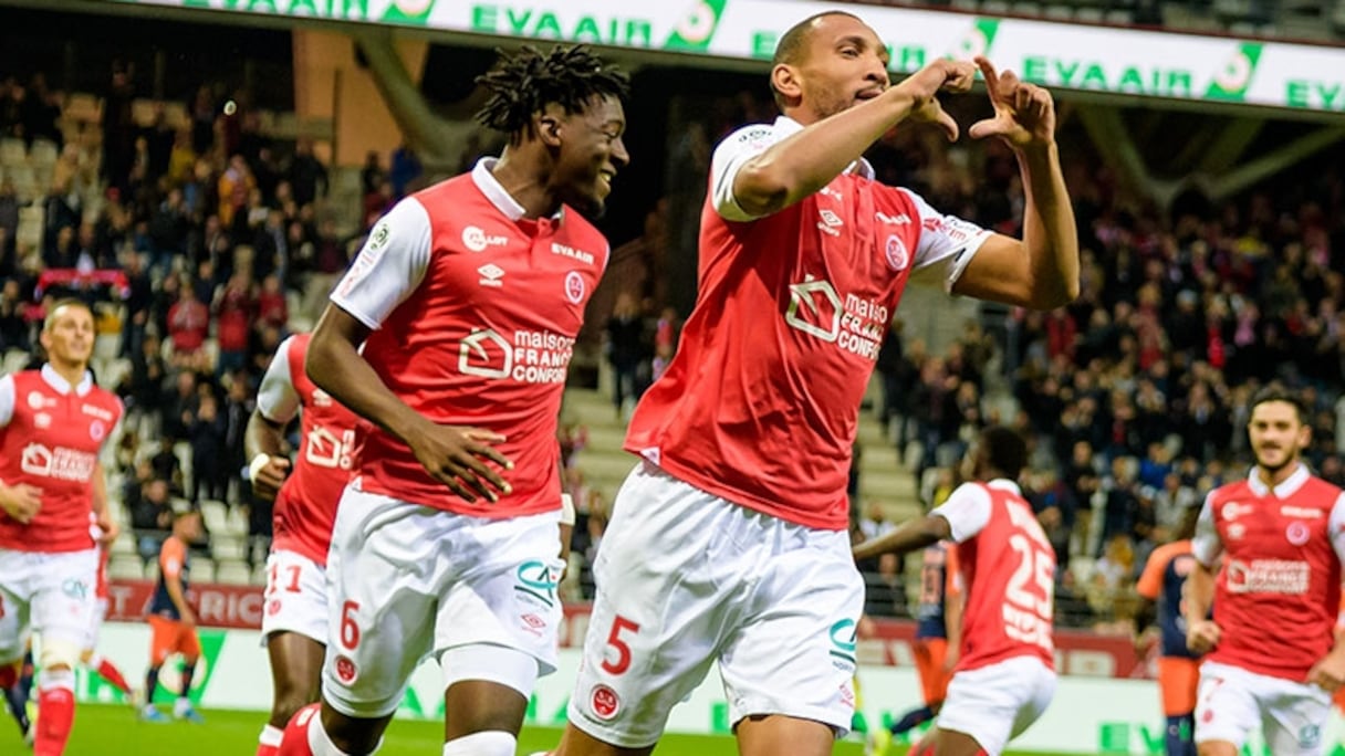 Yunis Abdelhamid, vice-capitaine du Stade de Reims et défenseur des Lions de l'Atlas
