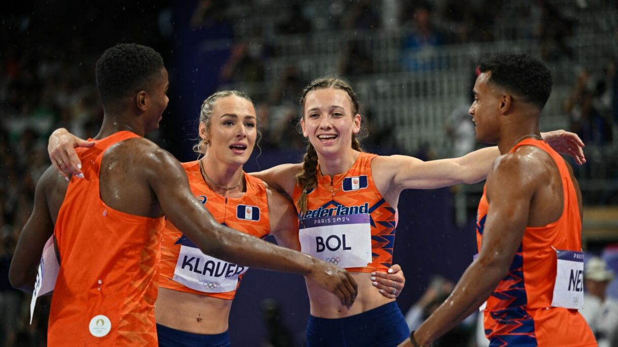 Le relais 4x400 m mixte néerlandais.