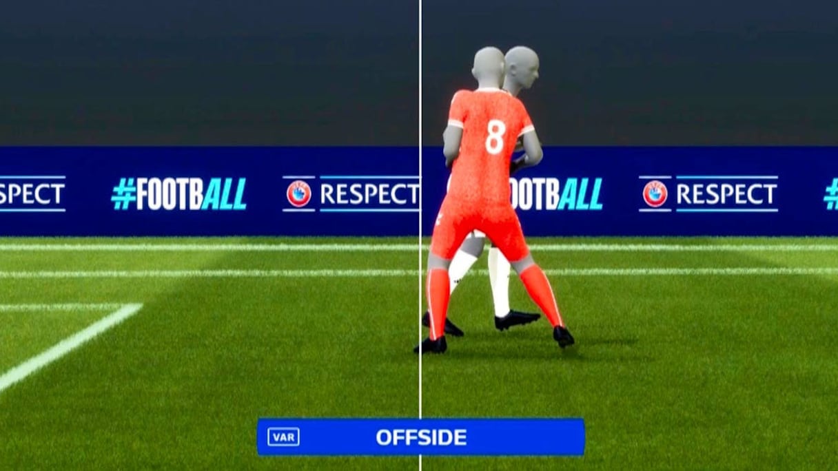 Le hors-jeu qui a conduit la VAR à intervenir pour faire invalider l'ouverture du score des Danois contre les Allemands en huitième de finale de l'Euro 2024.