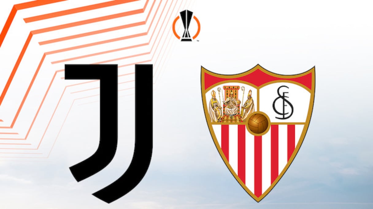 Affiche de la demi-finale de la Ligue Europa 2023, Juventus-Séville.
