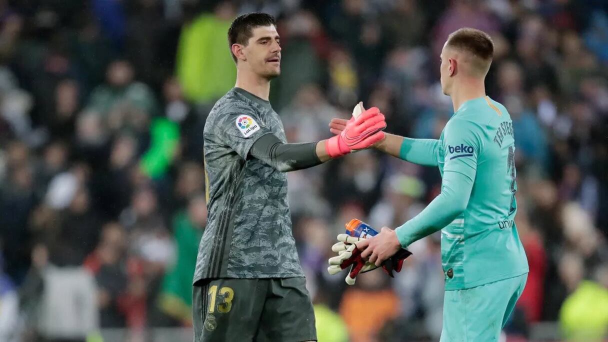 Marc-André ter Stegen et Thibaut Courtois, gardien du Barça et du Real.