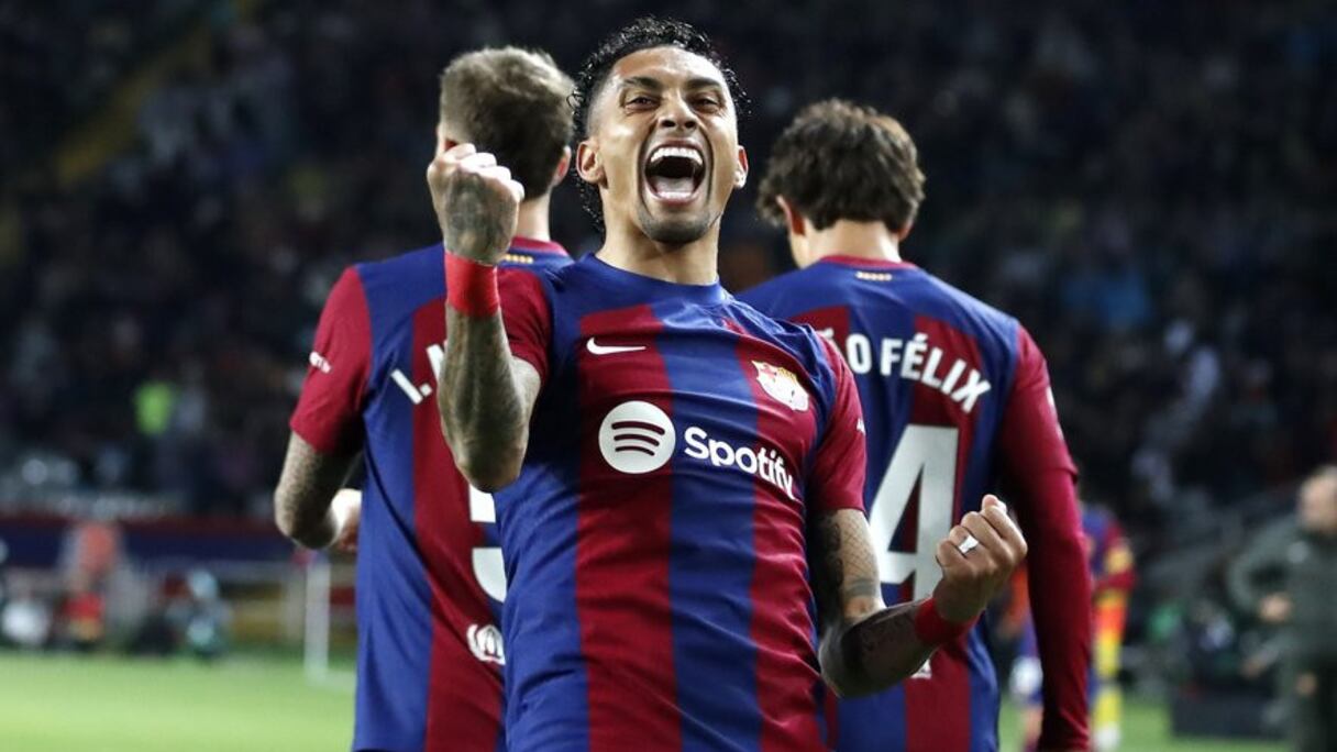 Raphinha, auteur du seul but du Barça face à Las Palmas