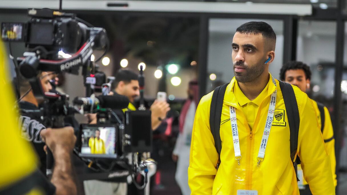 Abderrazak Hamdallah, joueur d'Al-Ittihad (Arabie saoudite)