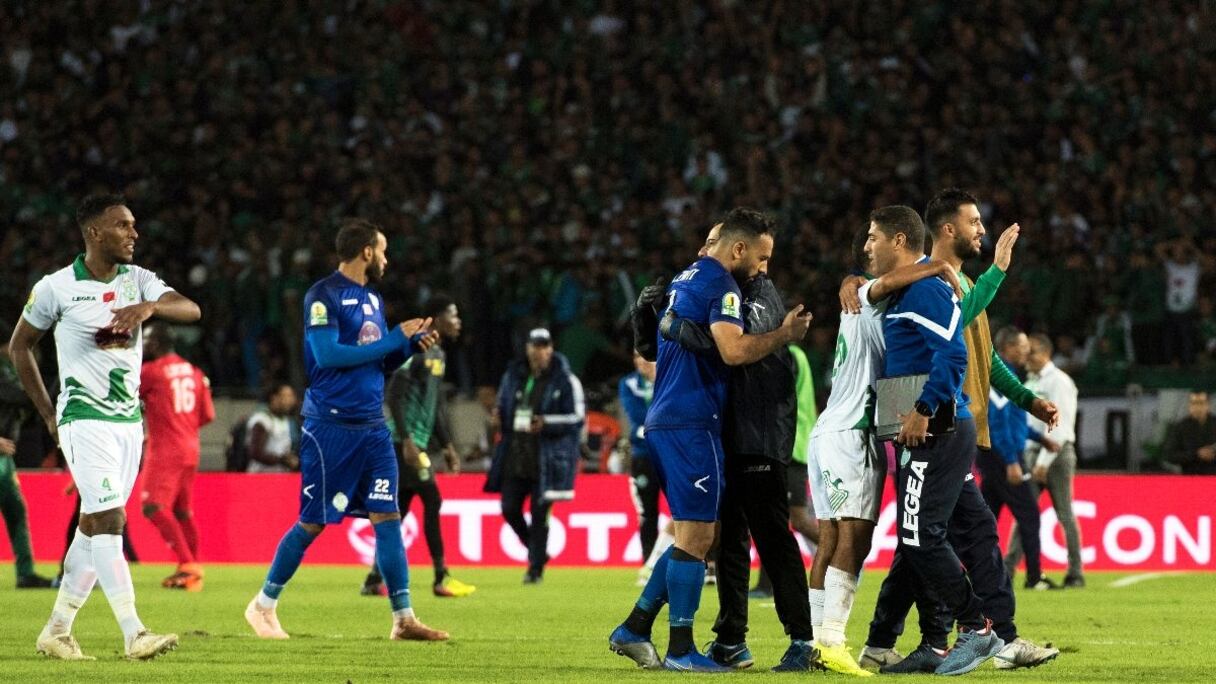 Les joueurs du Raja lors d'une séance d'entrainement sous la direction de Lassaad Chabbi.