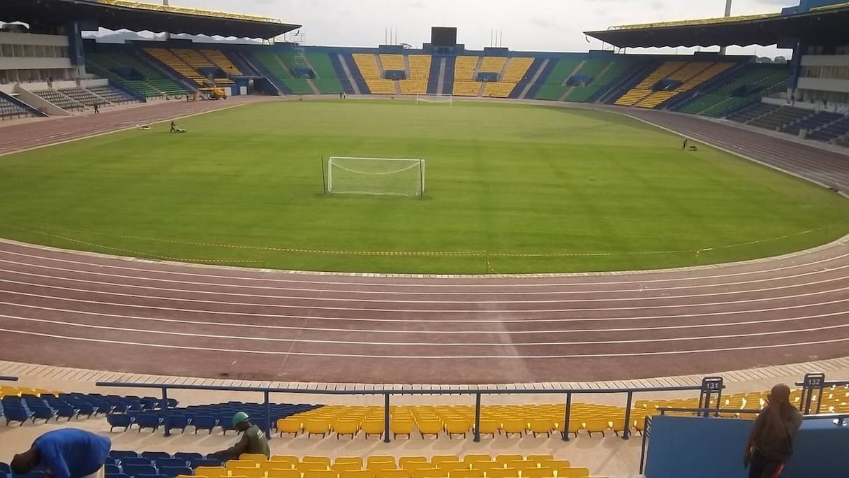 Le stade de Franceville qui a accueilli Gabon - Maroc (8 octobre 2016).