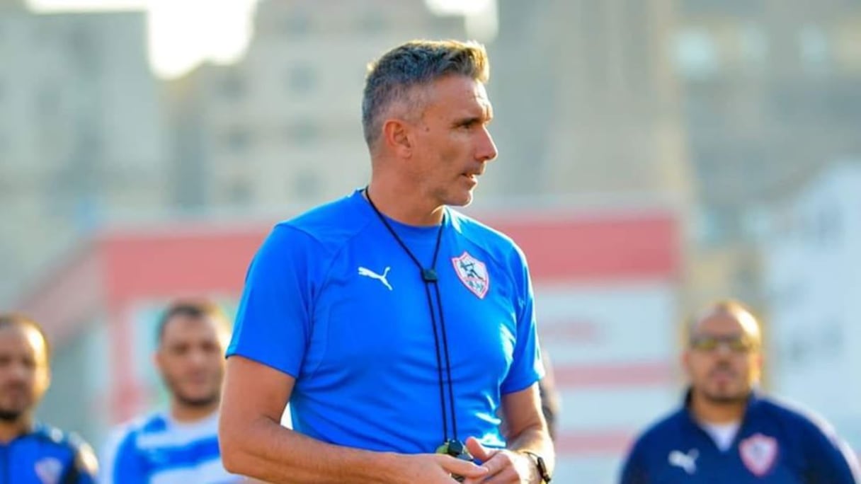 Patrice Carteron, entraîneur du Zamalek.