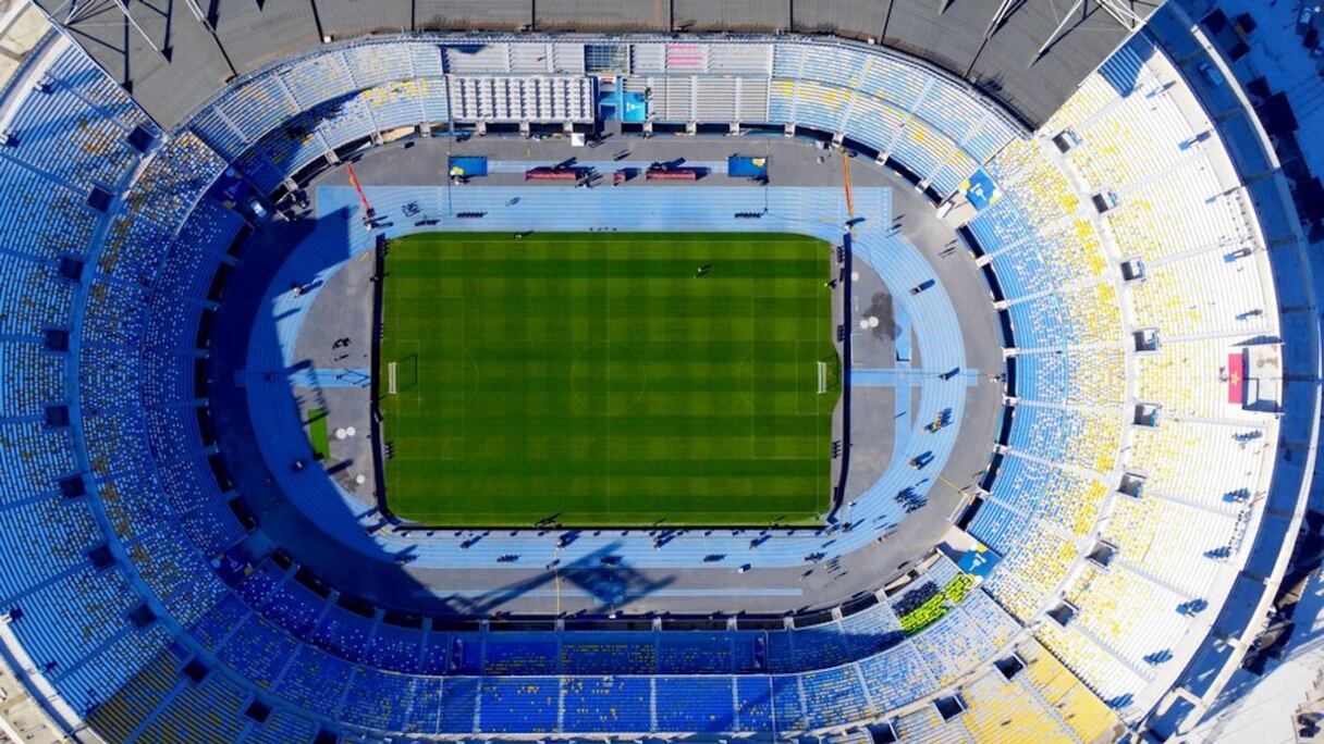 Une vue aérienne du Grand Stade Tanger.