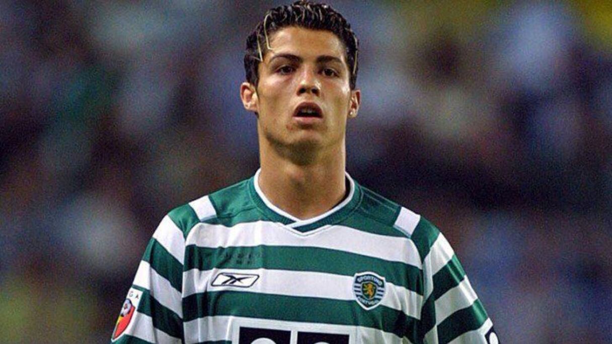 Cristiano Ronaldo sous le maillot du Sporting Portugal.