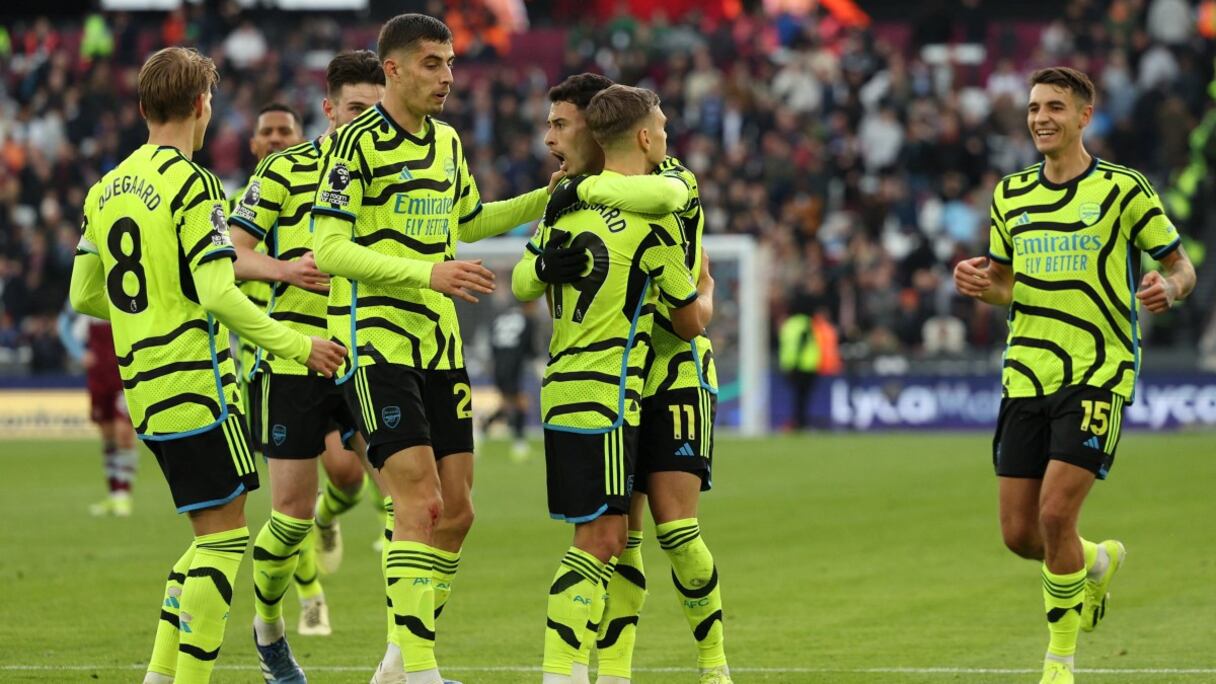 Les joueurs d'Arsenal.