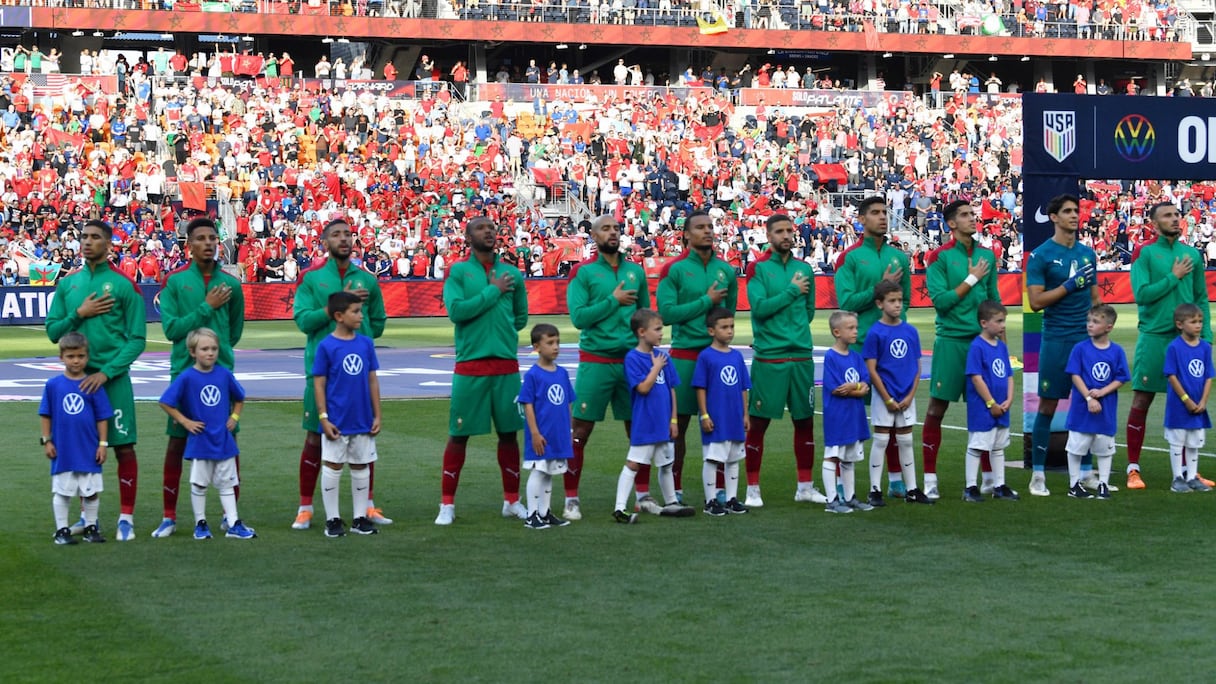 Les Lions de l'Atlas avant USA-Maroc, le mercredi 1er juin.