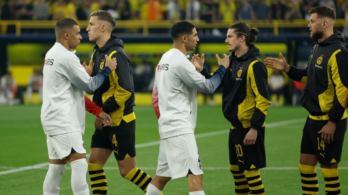 Achraf Hakimi lors du match contre le Borussia Dortmund.