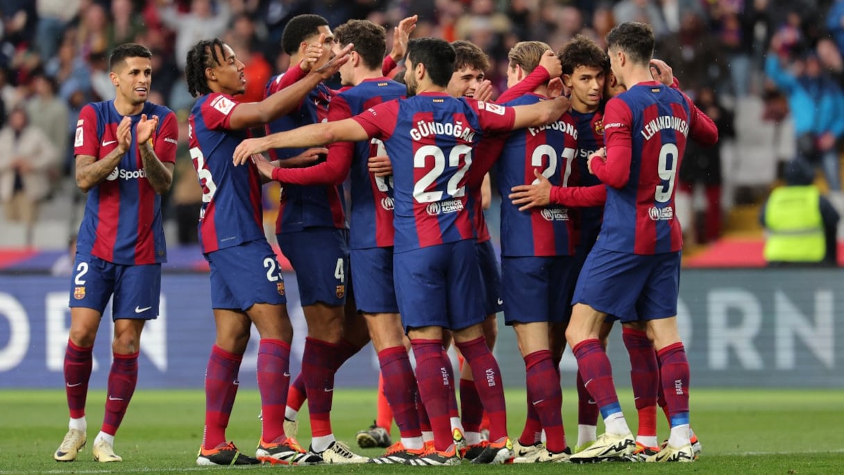 Les joueurs du Barça contre Getafe, le samedi 24 février 2024