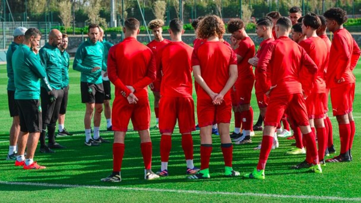 L'équipe nationale U17 lors d'un stage de préparation.