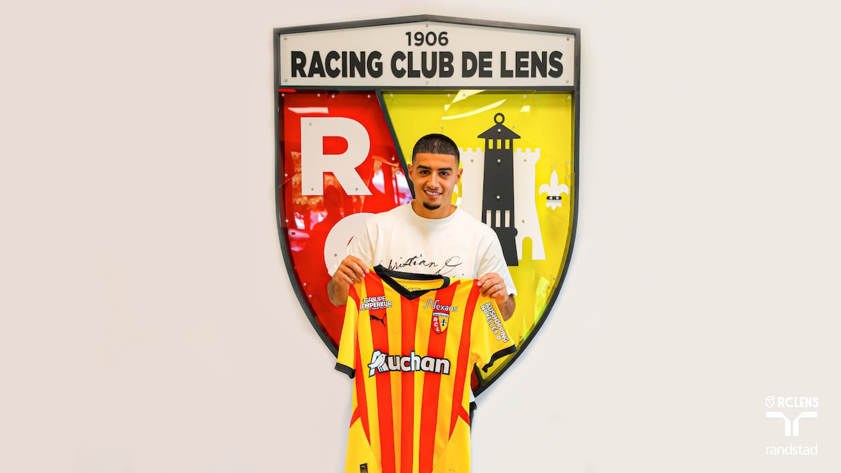 Anass Zaroury, s'engage avec le RC Lens.