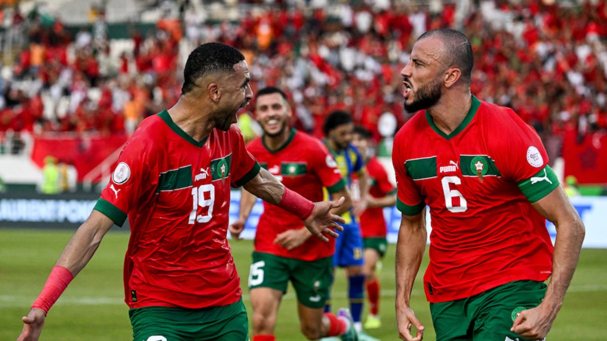Romain Saiss, buteur contre la Tanzanie, le mercredi 17 janvier 2024.