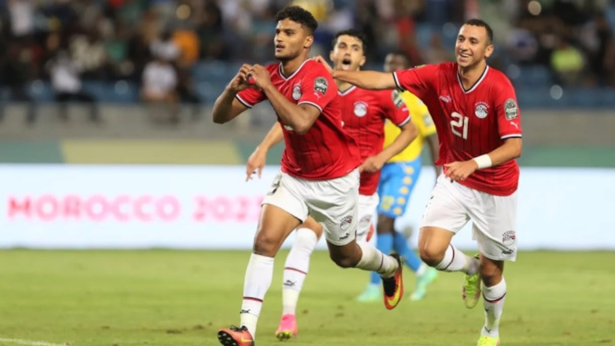 La joie des joueurs égyptiens U23.