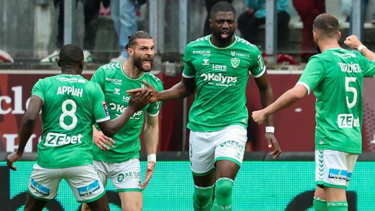 La joie des joueurs de Saint-Étienne.