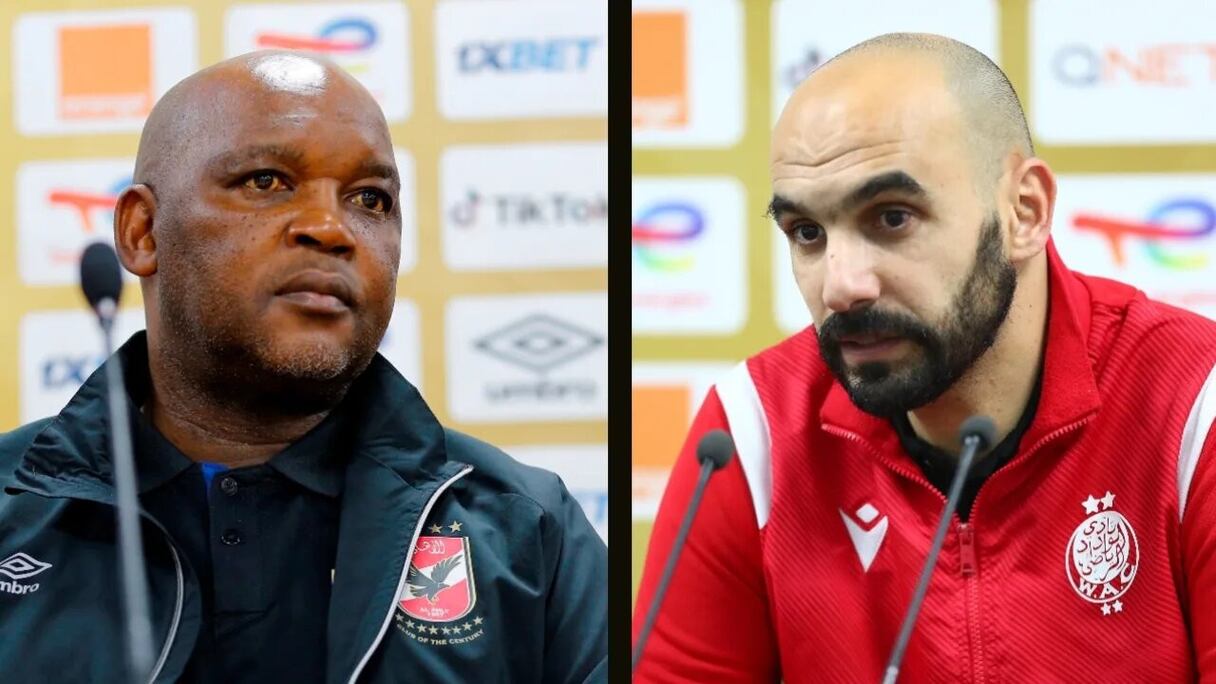 Walid Regragui (Wydad) et Pitso Mosimane (Al Ahly).