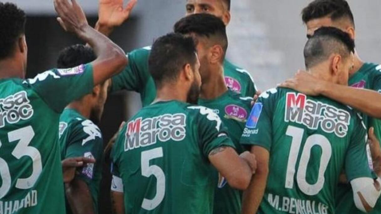 La joie des joueurs du Raja de Casablanca.