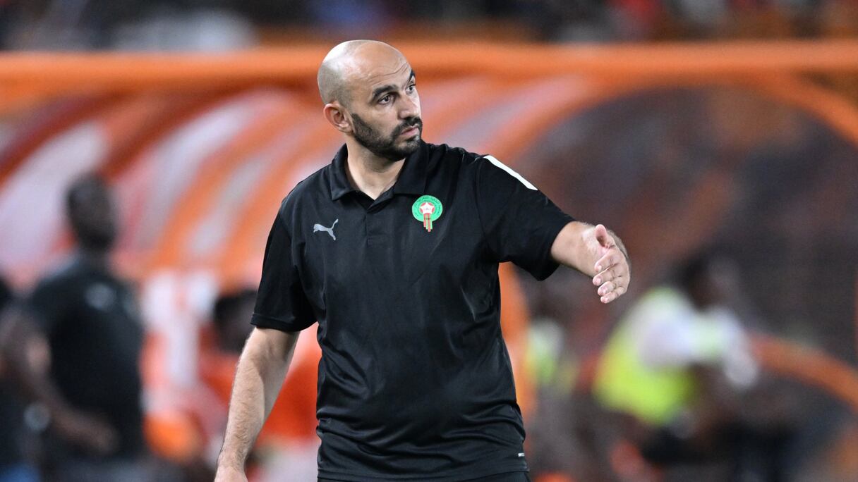 Walid Regragui, sélectionneur des Lions de l'Atlas.