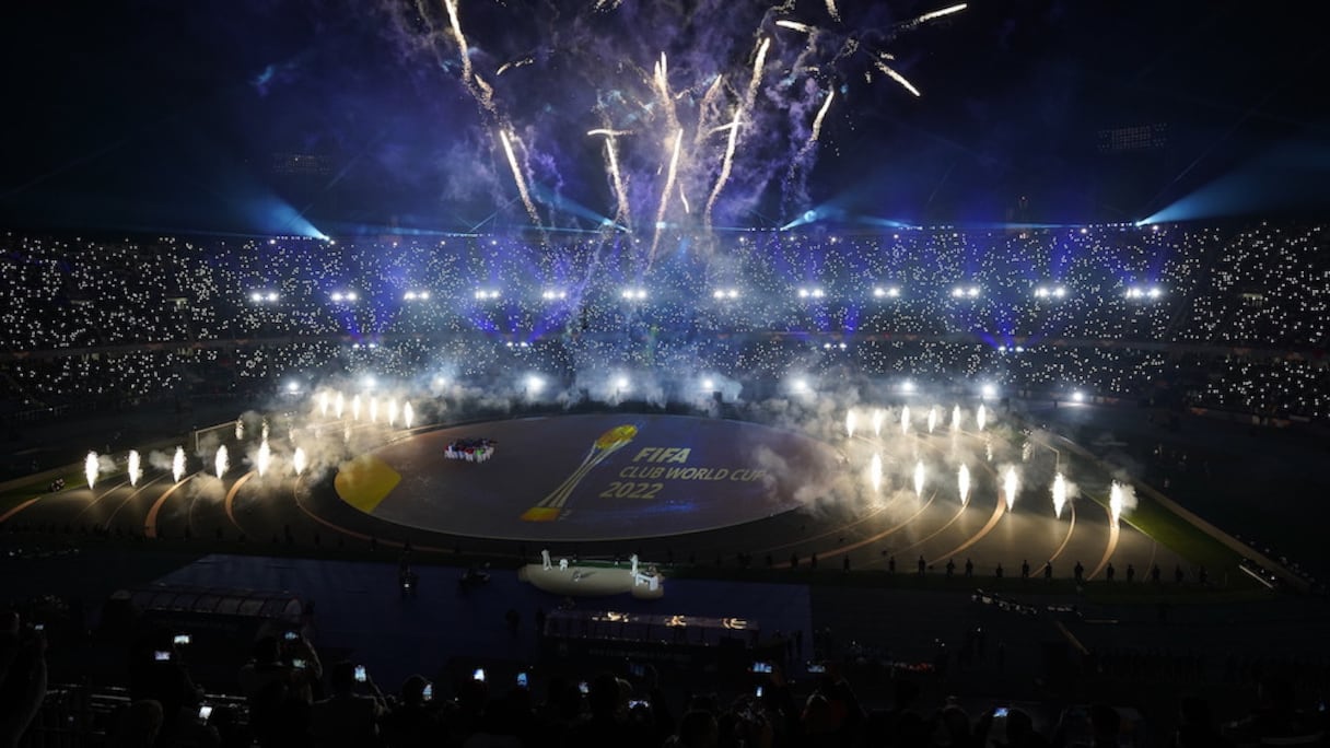 Cérémonie d'ouverture de la Coupe du monde des clubs, le 1er février 2023 à Tanger.