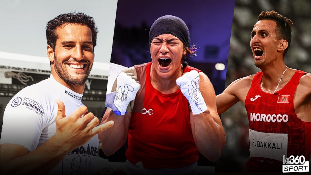 Ramzi Boukhiam, Khadija El Mardi et Soufiane El Bakkali.