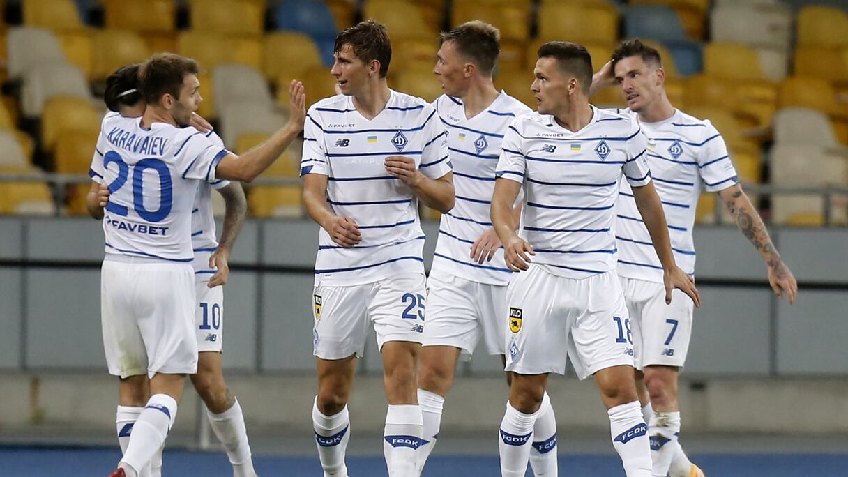 Les joueurs du Dynamo Kiev.