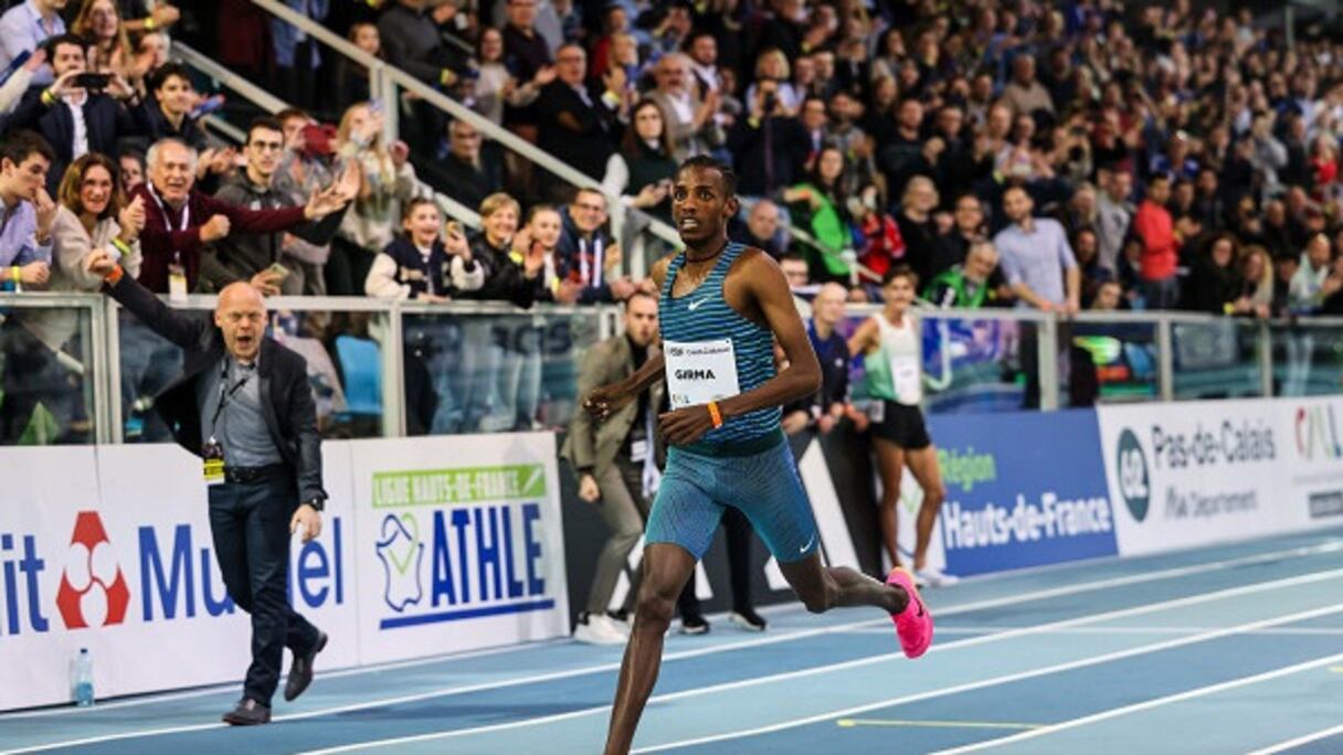 Lamecha Germa, recordman du 3000m en salle