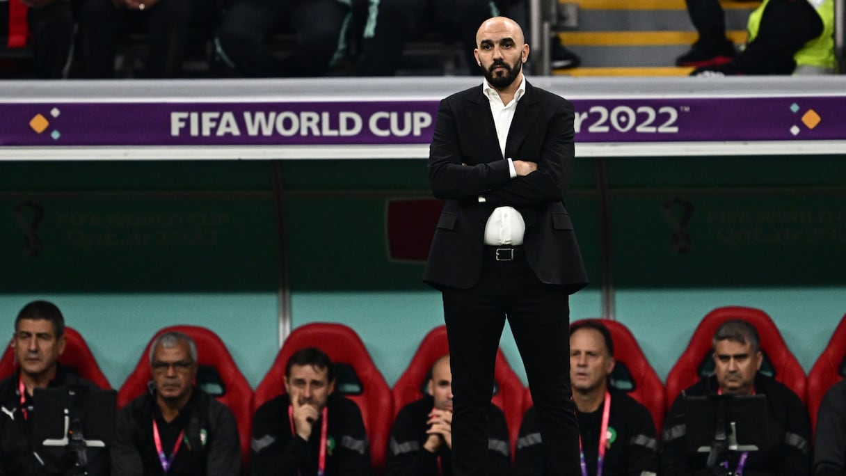 Walid Regragui, sélectionneur national.