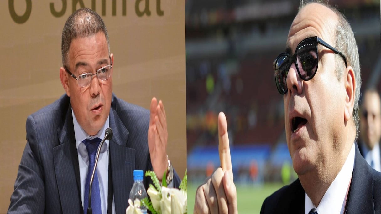 Fouzi Lekjaa et Mohamed Raouraoua