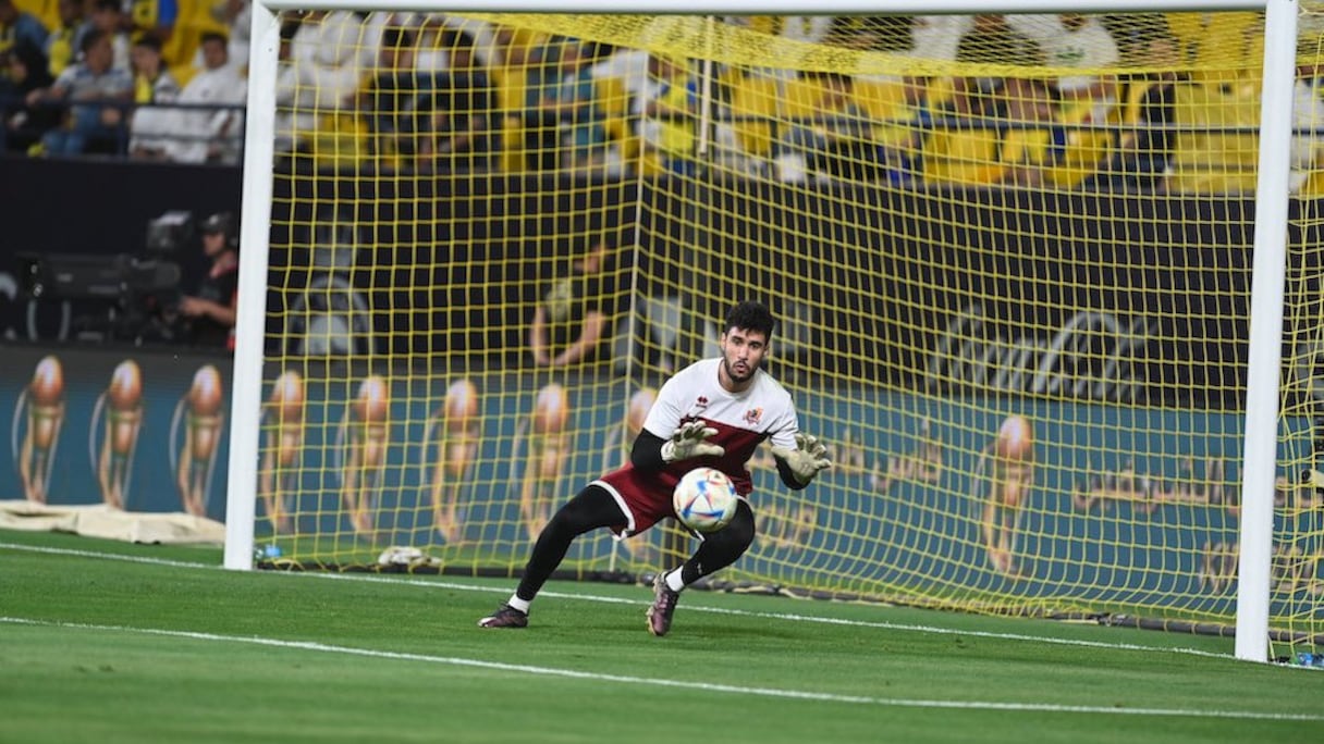 Munir Mohamedi, gardien du club saoudien d'Al Wehda.