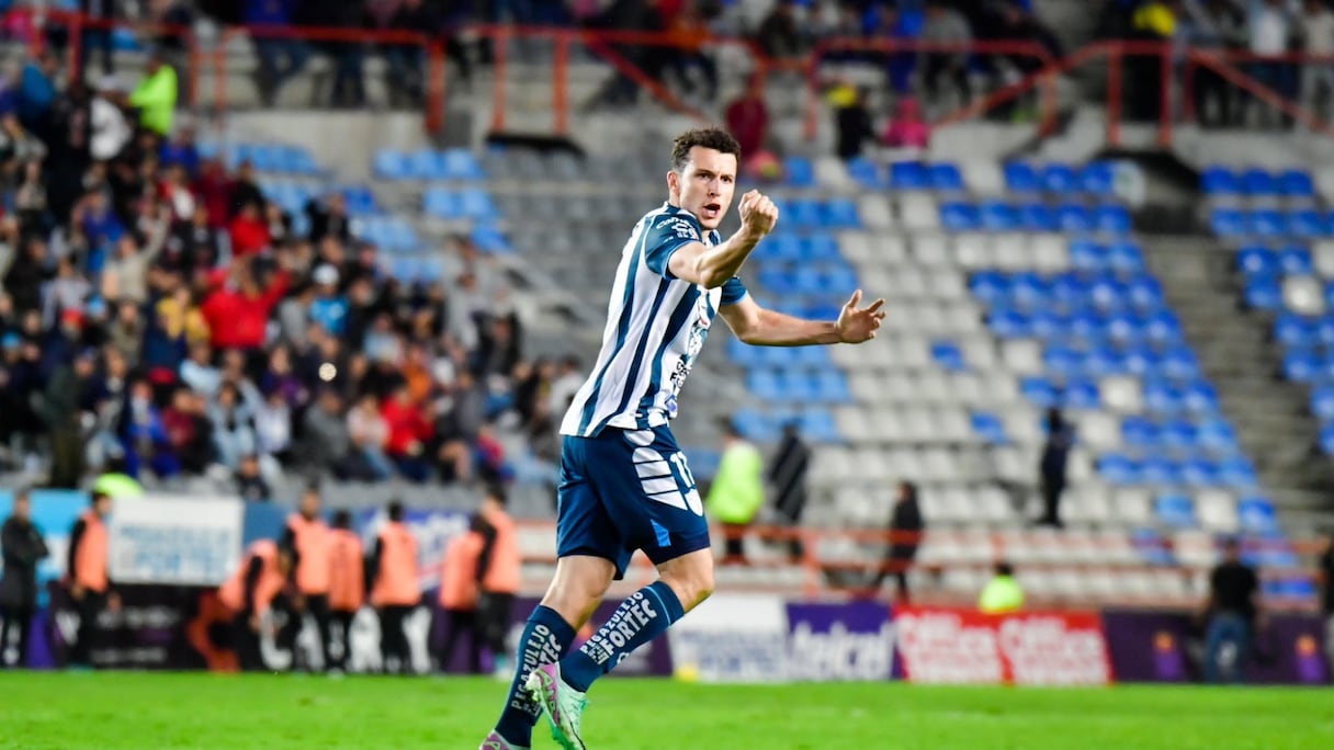 Le Lion de l'Atlas, Oussama Idrissi célèbre son but contre Leon