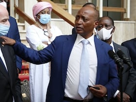 Gianni Infantino et Patrice Motsepe.