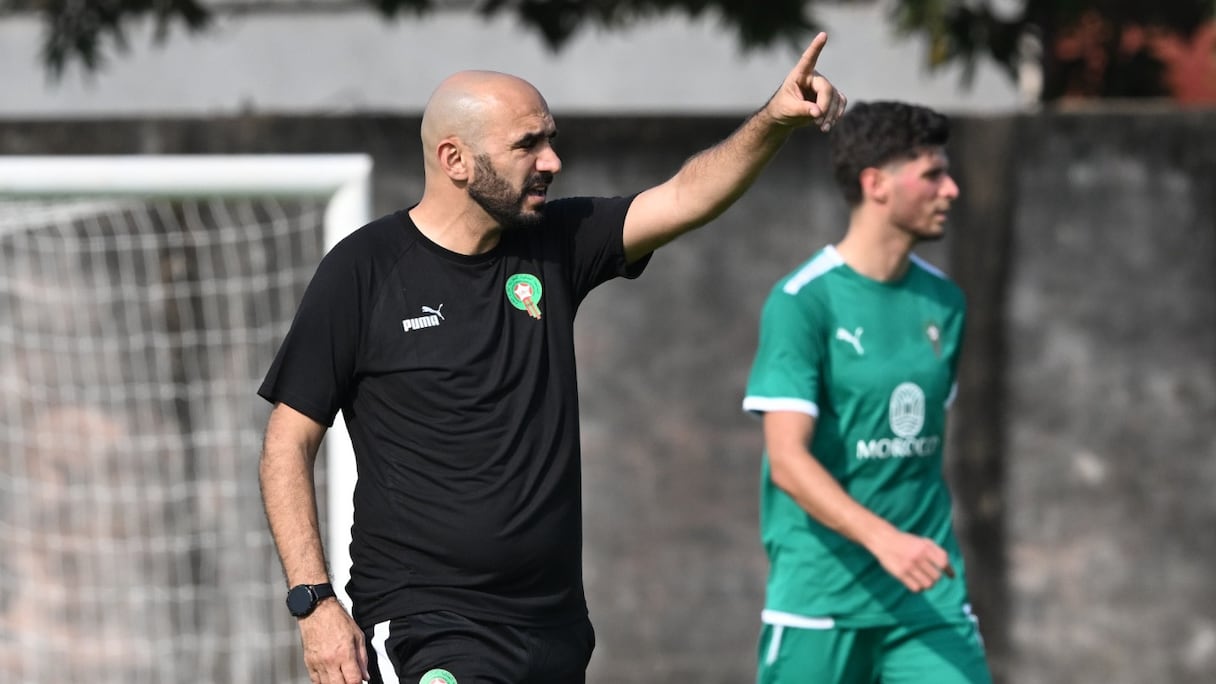 Walid Regragui, sélectionneur des Lions de l'Atlas.