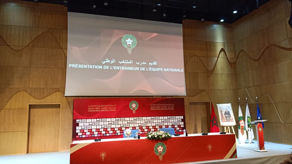 Présentation du nouveau sélectionneur des Lions de l'Atlas.