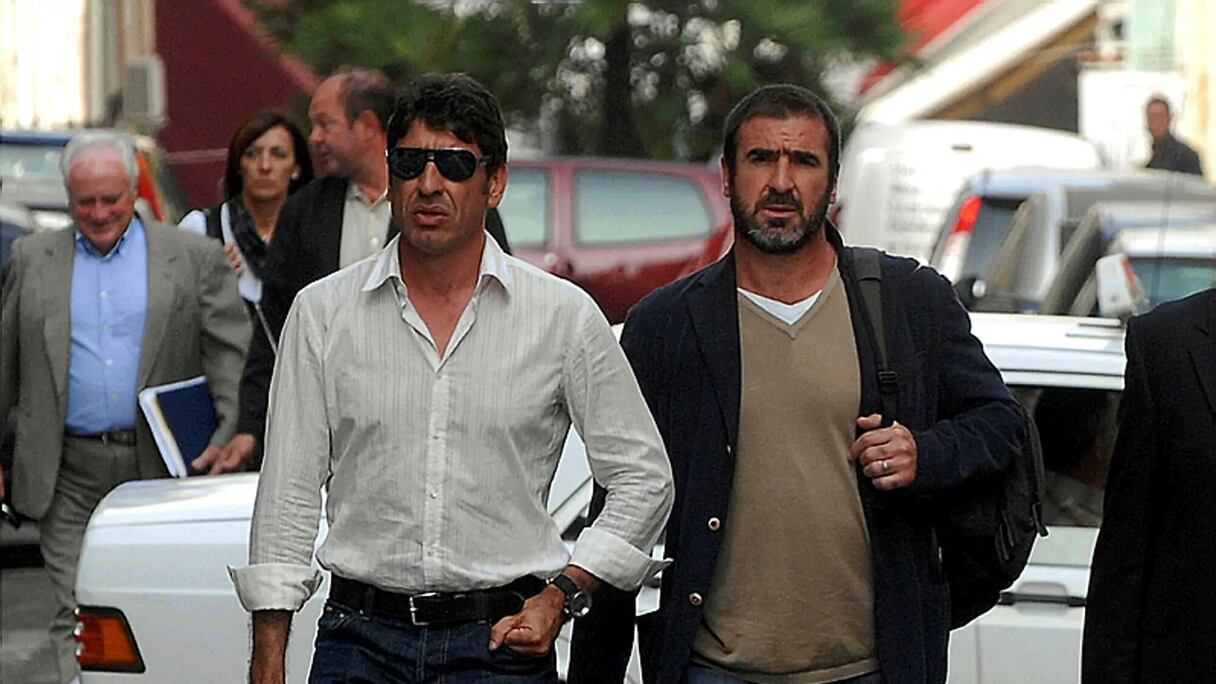 Joël et Eric Cantona.