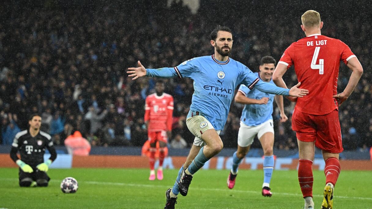 Le quart de finale de la Ligue des Champions Manchester City-Bayern Munich, disputé le 11 avril 2023.