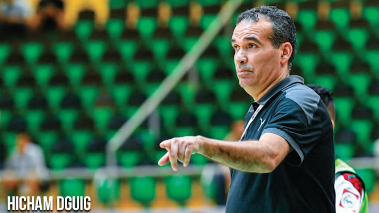 Hicham Dguig, sélectionneur de l'équipe nationale de futsal.
