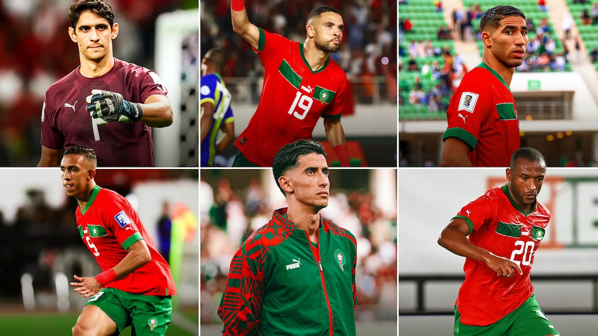 Bounou, Hakimi, Rahimi, Aguerd, En-nesyri, Kaabi: trois de ces joueurs peuvent accompagner les Lionceaux U23 aux JO de Paris.