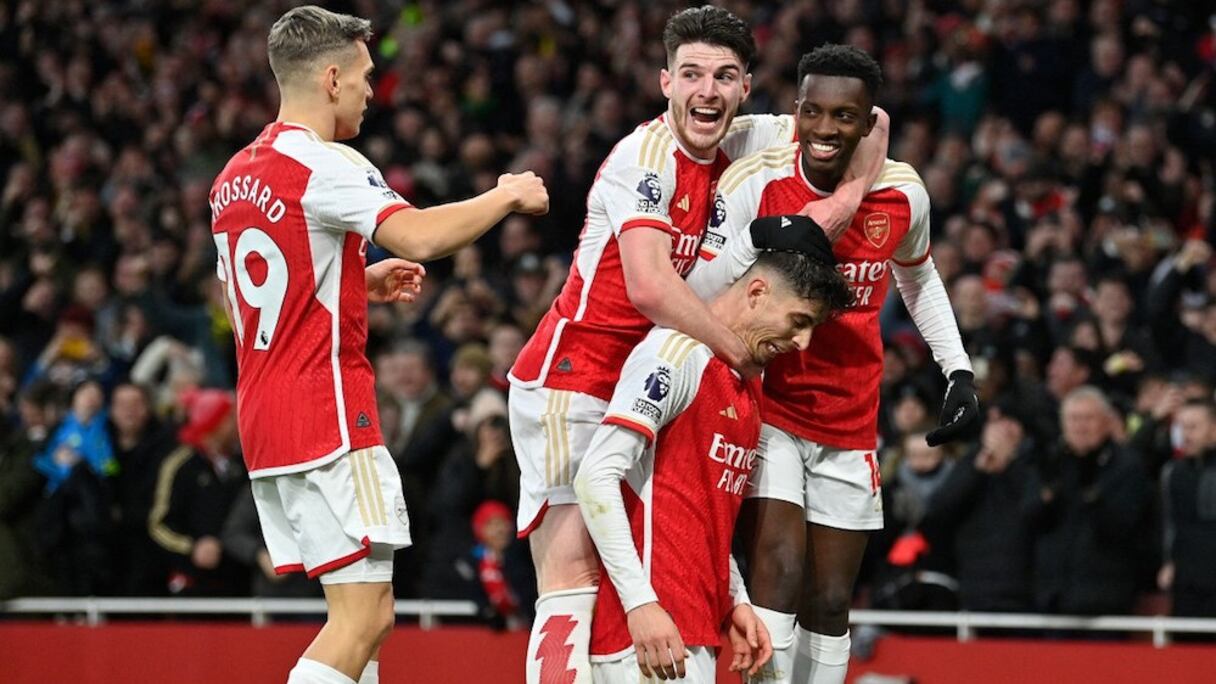 Les joueurs d'Arsenal.