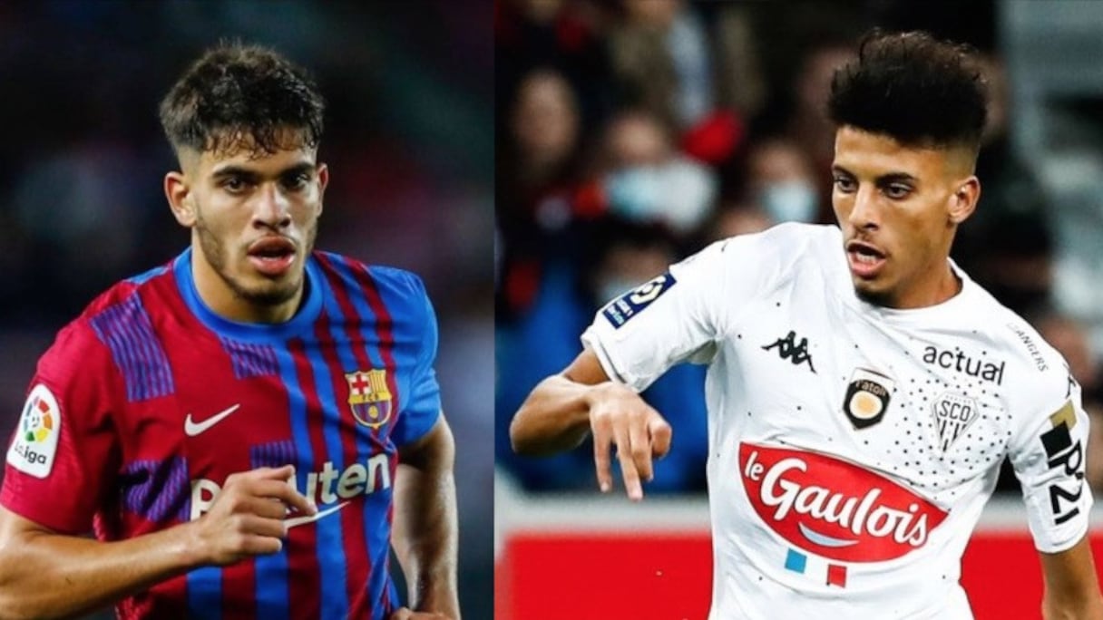 Abdessamad Ezzalzouli et Azzedine Ounahi, les deux nouveaux Lions de l'Atlas.