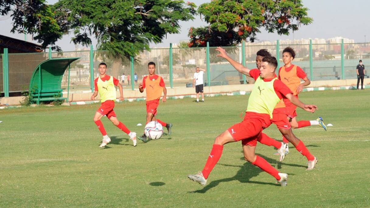 Une séance d'entrainement de l'équipe nationale des moins de 20 ans.