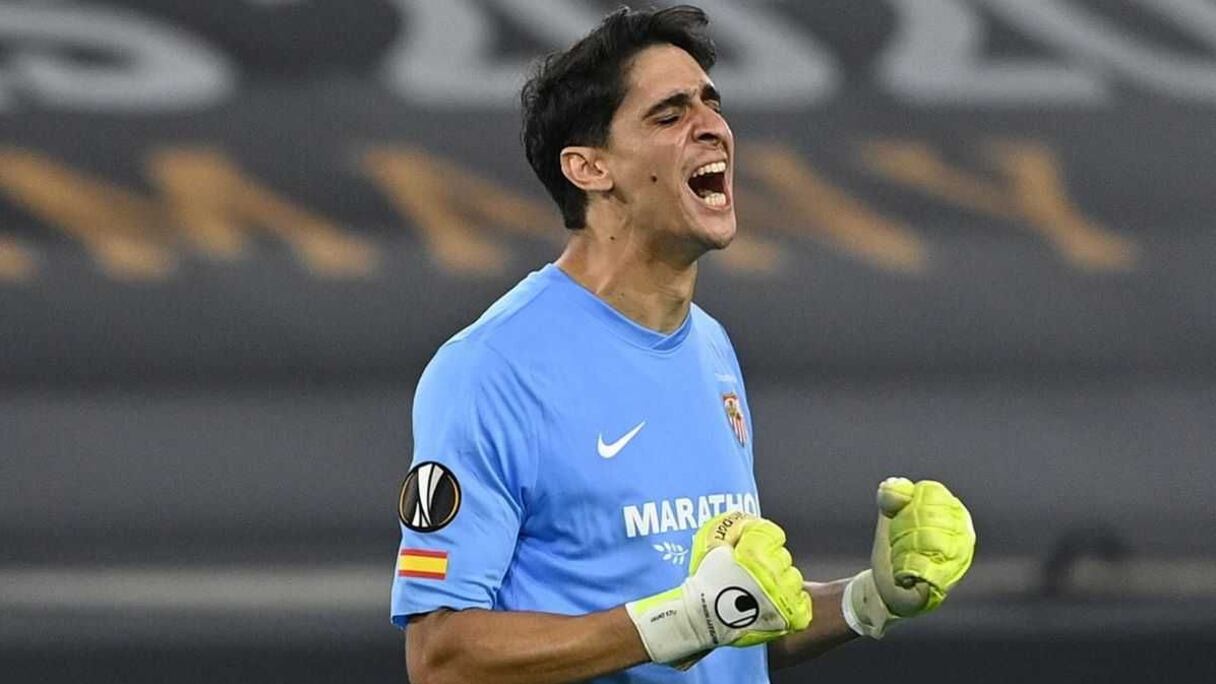 Yassine Bounou, international marocain de Sévile FC.